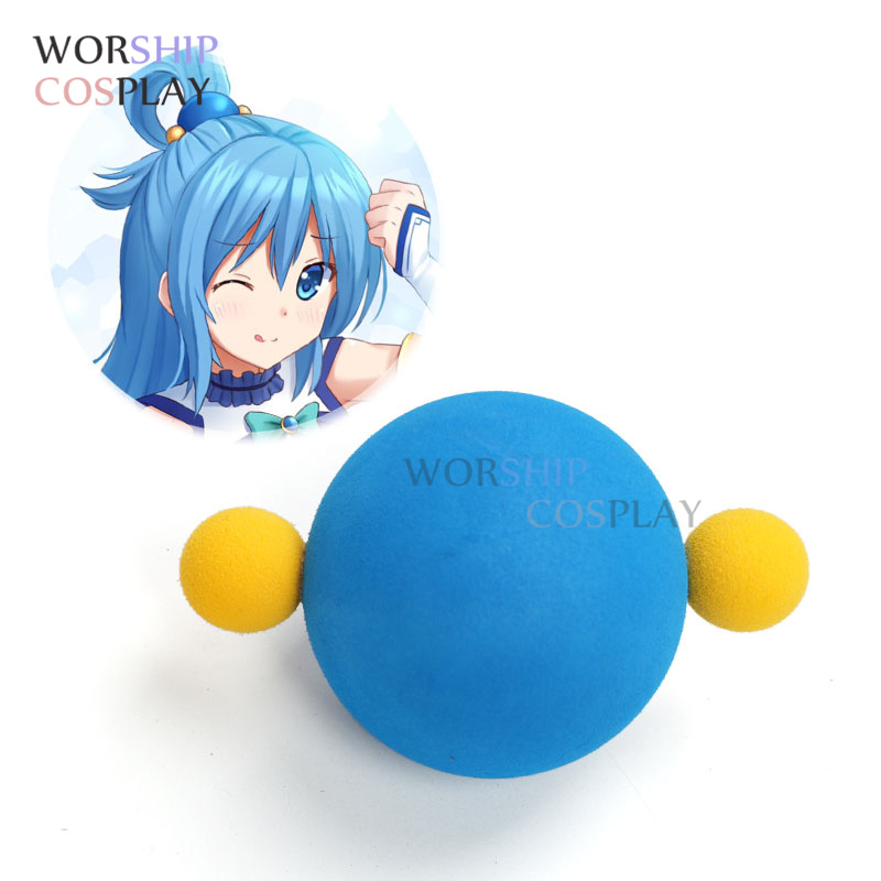 Cosplay Prop Foam - Peruki Aqua Cosplay z pianki niebiesko-żółta